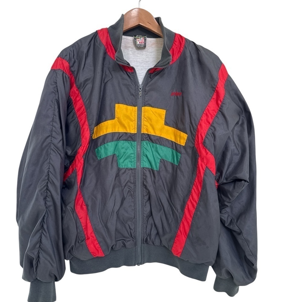 Vintage Prince Sportswear Tennis Windbreaker Jacket Multicolor Size Large